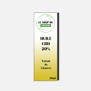 Huile CBD 20% - Le Shop Du Chanvre - Huile de Chanvre - Huile Olive