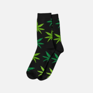 Chaussettes Noir et Vert - CBD Shop - Boutique CBD France - CBD pas cher