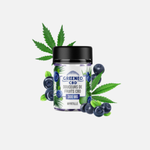 Bonbon CBD - Myrtille - 300Mg - CBD Shop - Boutique CBD France - Chanvre - CBD pas cher - Greeneo