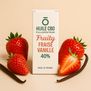 Huile Full Spectrum 40% Fraise-Vanille